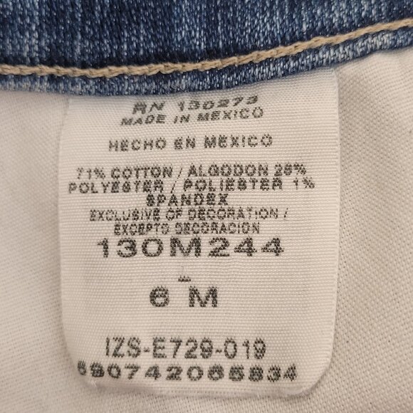 Vintage LEE RIDERS Blue Denim Jeans Straight Leg Relaxed Fit size 6/30in waist - Picture 8 of 10